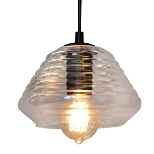 Torus - Triangle Industrial Pendant - Clear