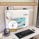 Clamp On Desk Pegboard With Single Monitor Stand