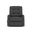 Devon - Leather Recliner, Nailhead Trim - Black - Atlantic Fine Furniture Inc