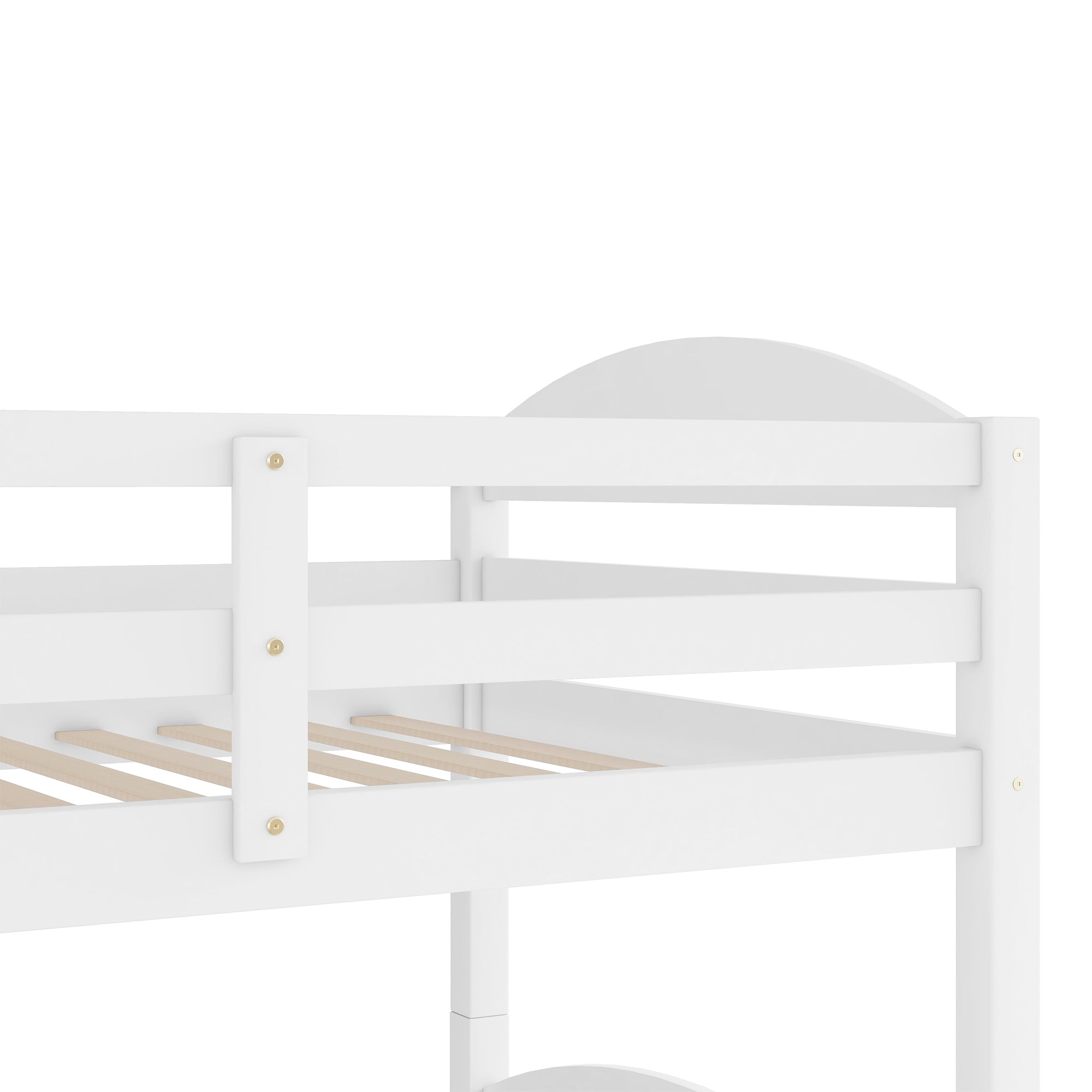 Twin L-Shaped Bunk bed with Trundle-White{OLD SKU:LP000024AAK} - Atlantic Fine Furniture Melbourne FL