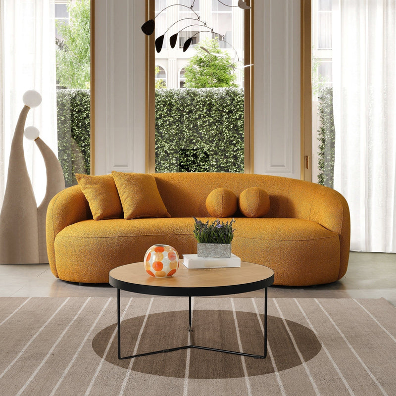 Drake - Japandi Style Curvy Boucle Sofa