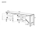 Modern Minimalist TV Stand With 2 Spacious Cabinets