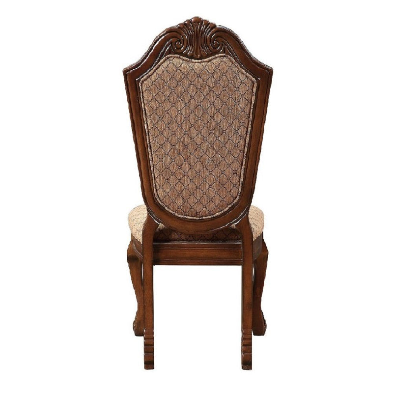 Chateau De Ville - Side Chair (Set of 2) - Fabric & Cherry Finish