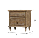 Ludin - 2 Drawer Nightstand - Taupe