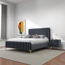 Bethany - Queen Upholstered Platform Bed - Gray
