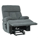 Oversized Power Lift Recliner Chai With Remote Control, Side Pocket, Spacious Seat