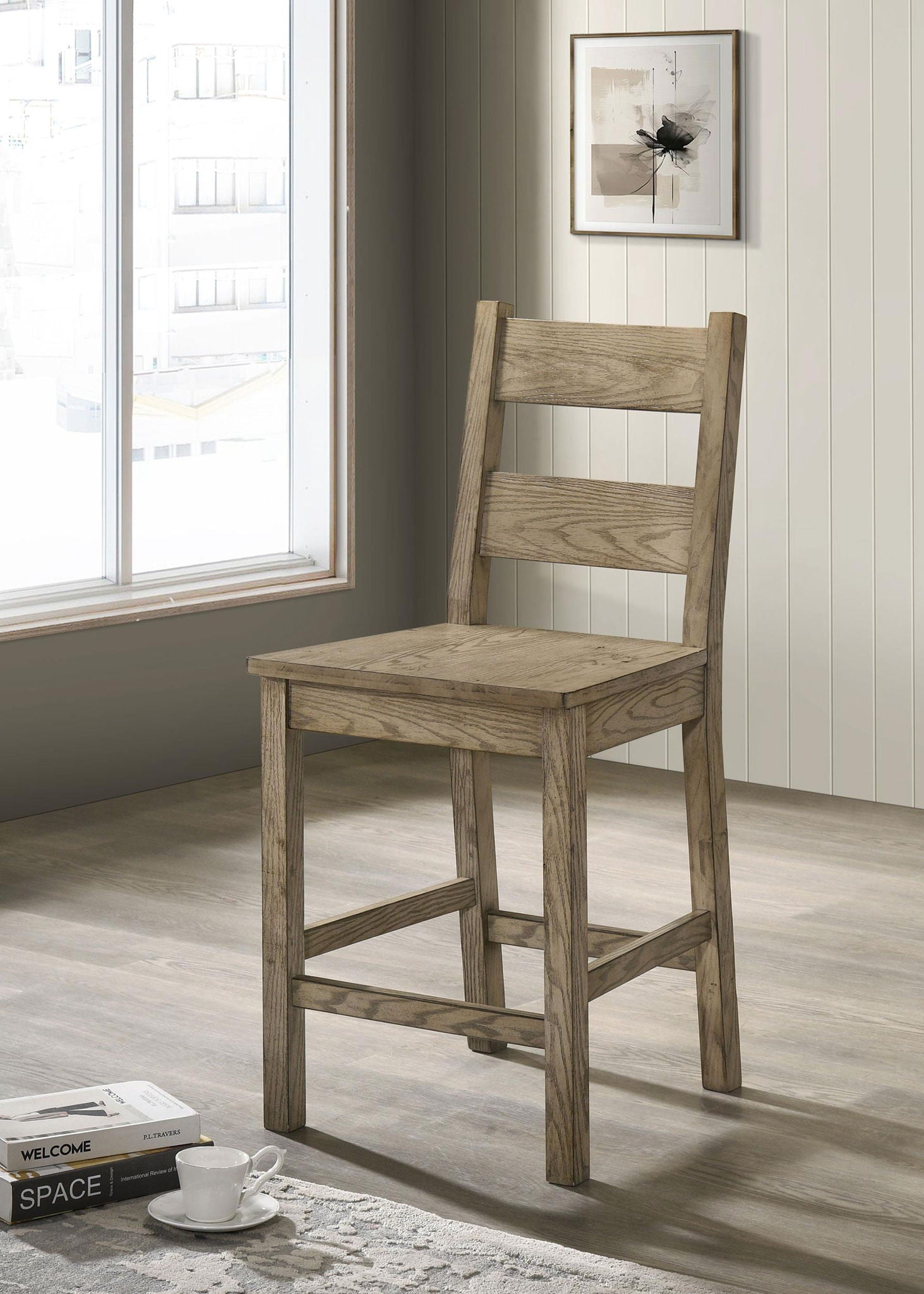 Cardova Counter Height Dining Chair Vineyard Oak (Set of 2) - Atlantic Fine Furniture Melbourne FL