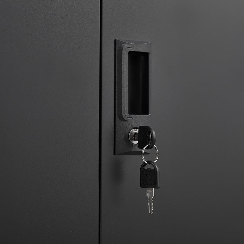 Metal Storage Cabinet With Locking Doors And Adjustable Shelf, Folding Filing Storage Cabinet, Folding Storage Locker Cabinet For Home Office, School, Garage