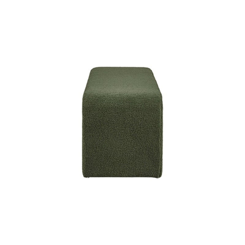 Modern Contemporary Boucle Waterfall Bench