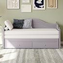 Daybed With Extendable Trundle And Storage Drawers