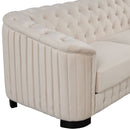 Upholstered Loveseat Sofa With Thick Removable Seat Cushion