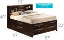 Marilla - Storage Bed With Bookcase Headboard