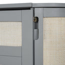 Murphy Bed With Hidden Storage & Modern Woven Design