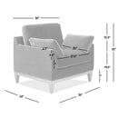 Pasadena - Wide Modern Farmhouse Accent Arm Chair - Olive Green