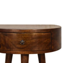 Semi Circle Nightstand - Chestnut