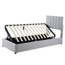 Upholstered Platform Bed With A Hydraulic Storage System