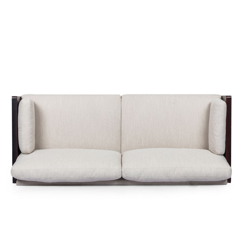 Mid - Century 3 Seater Sofa With Pillow Cushions