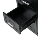 Bathroom Vanity With Sink, 2 Doors 8 Drawers, Soft Close System, Classic Design