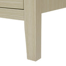 Hollowed Out Cabinet With 2 Door 3 Drawers, American Furniture, Suitable For Bedroom, Living Room, Study - Natural