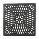 Enchantia - Outdoor Square Dining Table With Weave Tabletop And Flared Legs - Copper