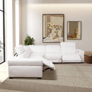 Yohan - Reclining Sectional Sofa - White