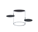 Lynch - Accent Table - Black & Chrome
