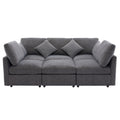 Sectional Sofa Modular U-Shaped With Ottoman & USB Ports