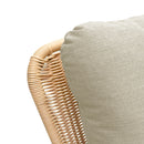 Contemporary Minimalist Wicker Rocking Chair With Soft Polyester Cushions