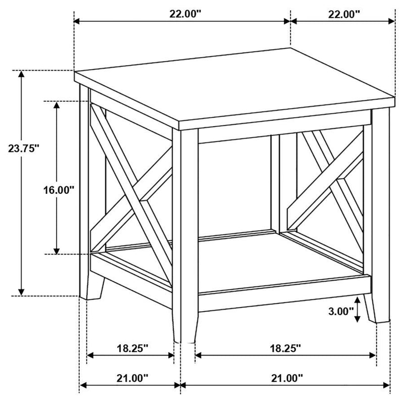 Hollis - Square Coffee And End Table Set