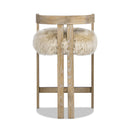 Millwick - Low Back Genuine Fur Counter Stool - Natural Blonde