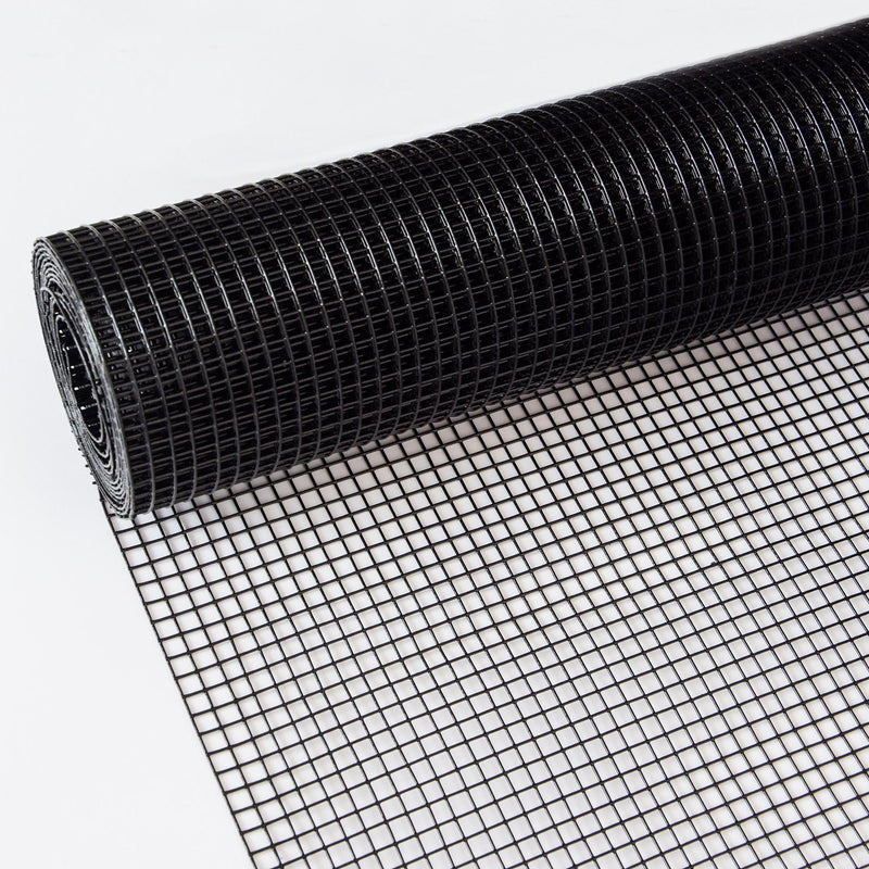 Vinyl Coated Hardware Cloth, Welded Wire Fence For Poultry & Home Improvement - Black