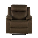 Brenda - Glider Recliner Chair With Manual Recline - Brown