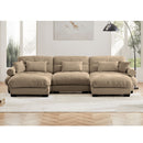 Super Comfort Oversized Modular Sectional Sofa With Movable Ottoman