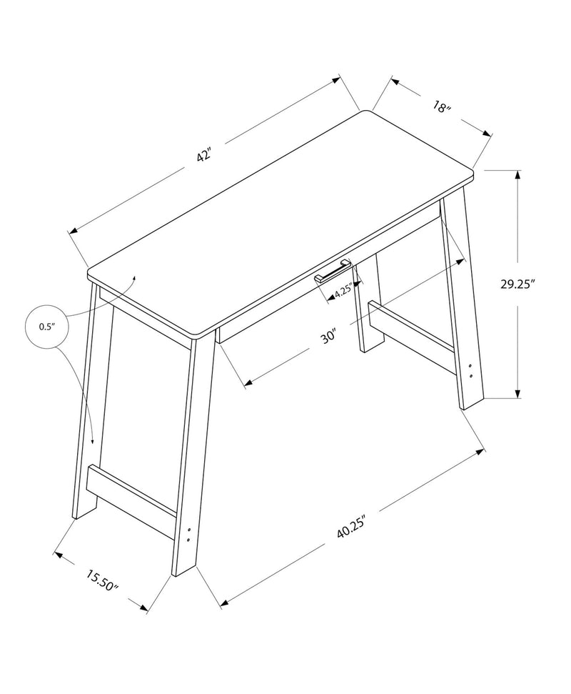 Stylish Design Computer Desk For Home Office Storage Drawers, Contemporary & Modern