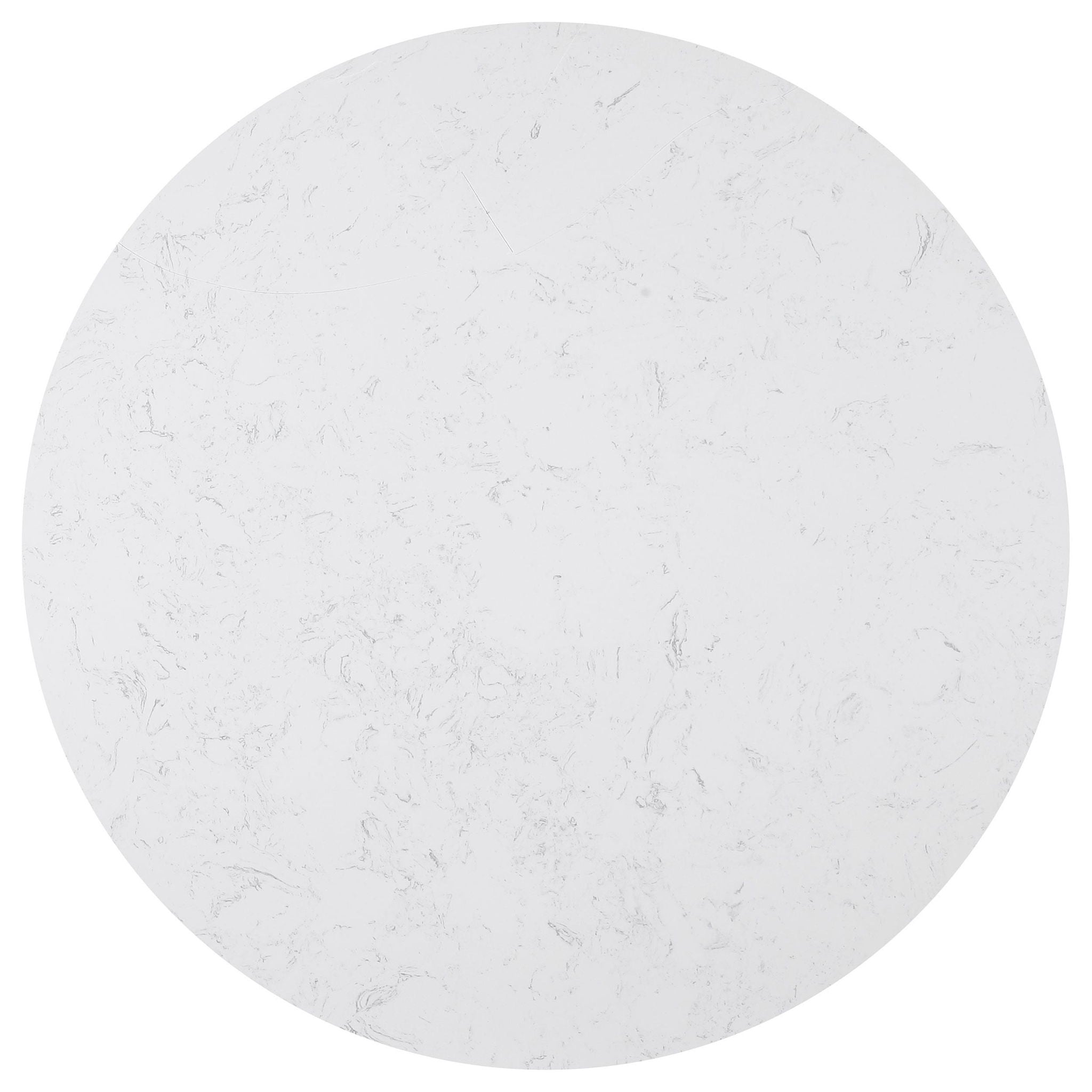 Sherry Round 54-inch Marble Top Dining Table Rustic Espresso