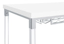 Norcrest - Acrylic Leg Bar Table - White High Gloss