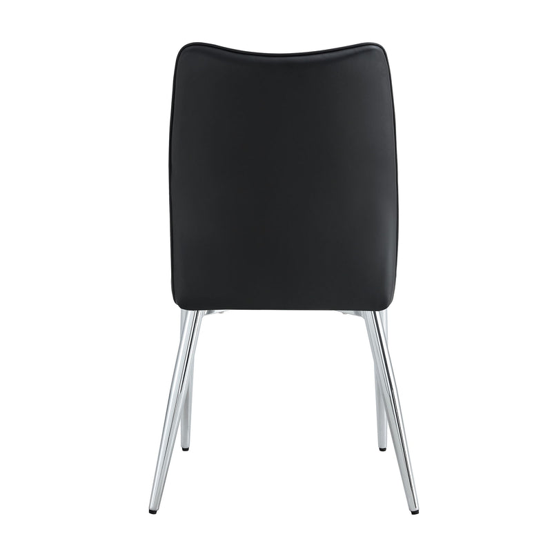 Modern Middle Ages Style Dining Chairs With Cushions And Metal Legs
