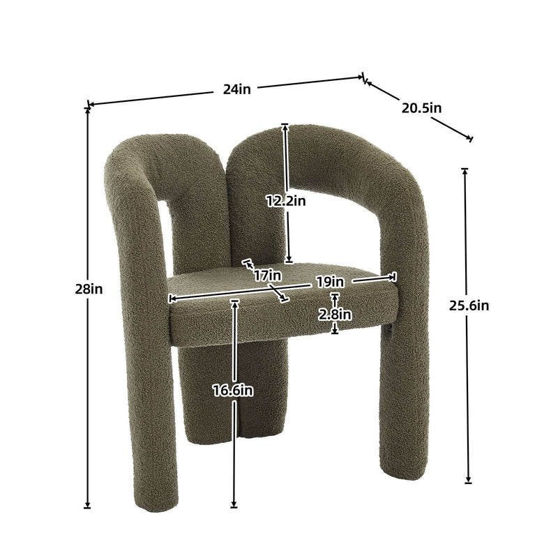 Coolmore Contemporary Designed Accent / Dining Chair With Armrests
