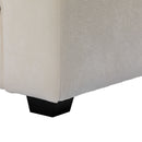 Modern Fabric Sofa With Plush Cushions, Sleek Arm Design