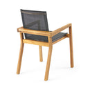 Belfast - Dining Chair With Acacia Wood Frame And Mesh Seating (Set of 2)