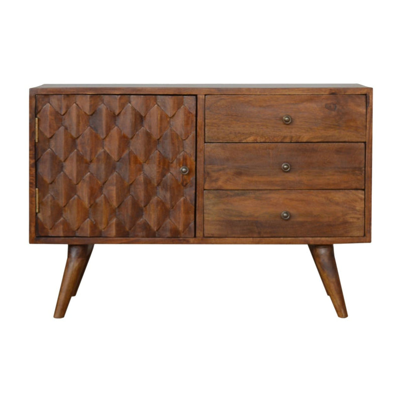 Solid Wood Carved Sideboard