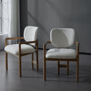 Upholstered Arm Dining Chairs (Set of 2)