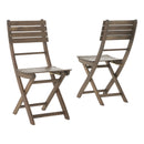 Outdoor 3 Piece Half Round Folding Bistro Set