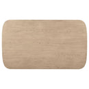 Kailani - Cane Counter Height Storage Dining Table - Beige Oak