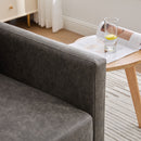 Modern Upholstered Square Swivel Accent Chair With 360 Degree Rotation