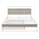Platform Bed Frame With Trundle, USB Ports And Slat Support, No Box Spring Needed