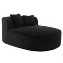 Modern Chaise Lounge Sofa Boneless Couch With Supportive Pillows