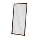 Vintage Full Length Mirror Wall Mounted With Faux Wooden Frame - Brown