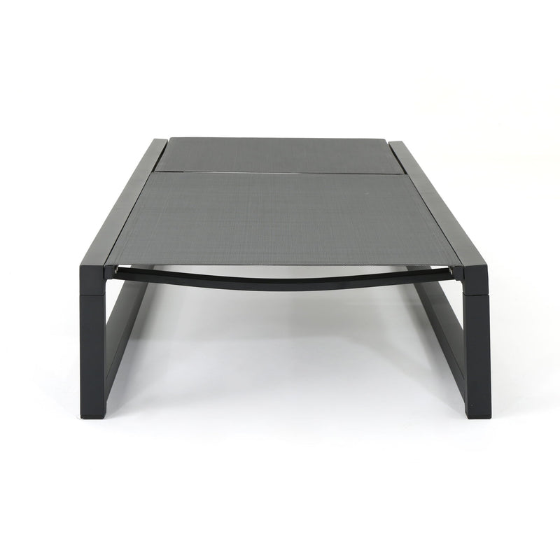 Outdoor Patio Chaise Lounge With 5 Reclining Positions