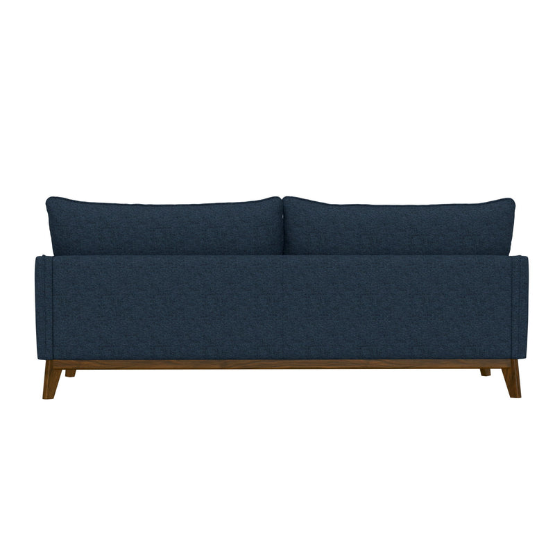 Sofa Wide With Attached Legs - Blue